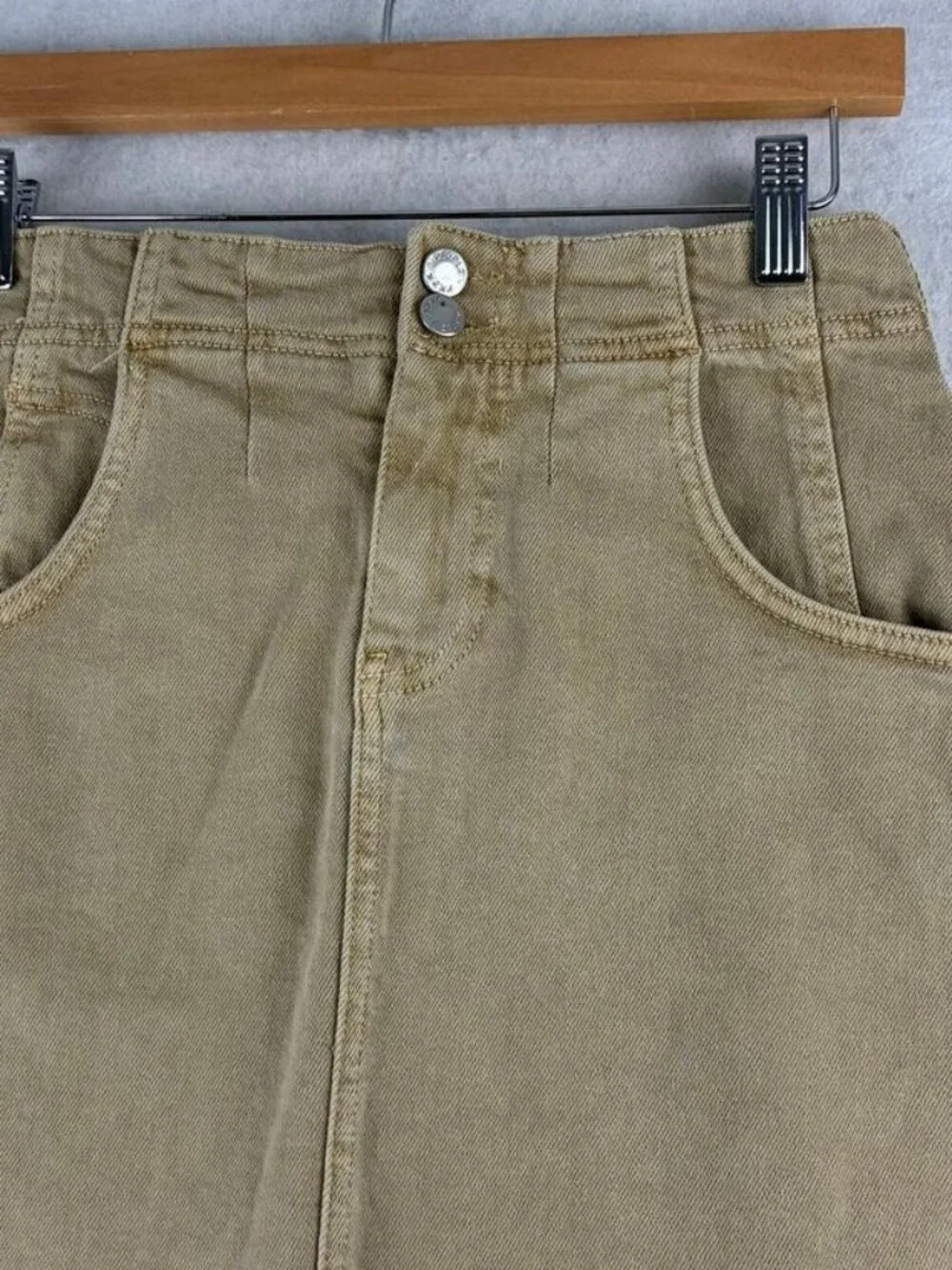 Denim Mini Cargo Skirt Women's